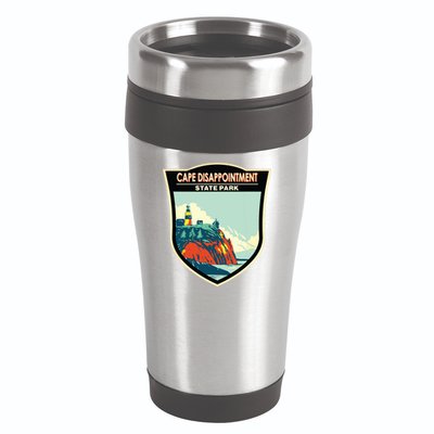Cape Disappointment State Park Washington Badge Vintage 16oz Travel Tumbler