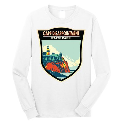 Cape Disappointment State Park Washington Badge Vintage Long Sleeve Shirt