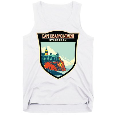 Cape Disappointment State Park Washington Badge Vintage Tank Top