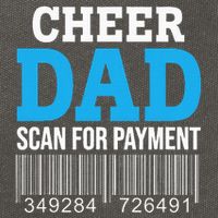 Cheer Dad Scan For Payment Father Ever Cotton Canvas Backpack