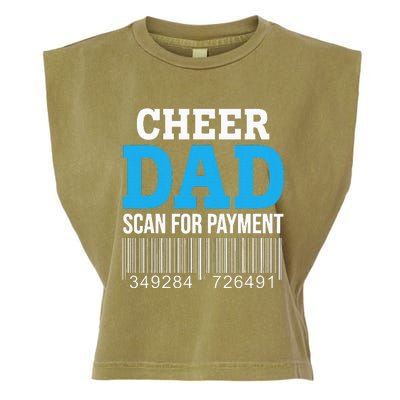 Cheer Dad Scan For Payment Father Ever Garment-Dyed Women's Muscle Tee