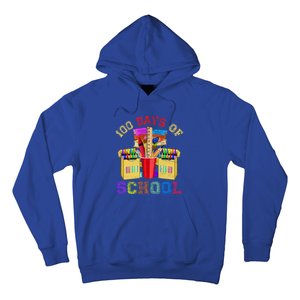 Craft Drawing School Student 100 Days Of School Gift Hoodie