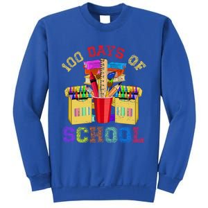 Craft Drawing School Student 100 Days Of School Gift Sweatshirt