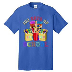 Craft Drawing School Student 100 Days Of School Gift Tall T-Shirt