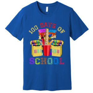 Craft Drawing School Student 100 Days Of School Gift Premium T-Shirt