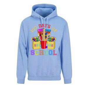 Craft Drawing School Student 100 Days Of School Gift Unisex Surf Hoodie