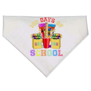 Craft Drawing School Student 100 Days Of School Gift USA-Made Doggie Bandana