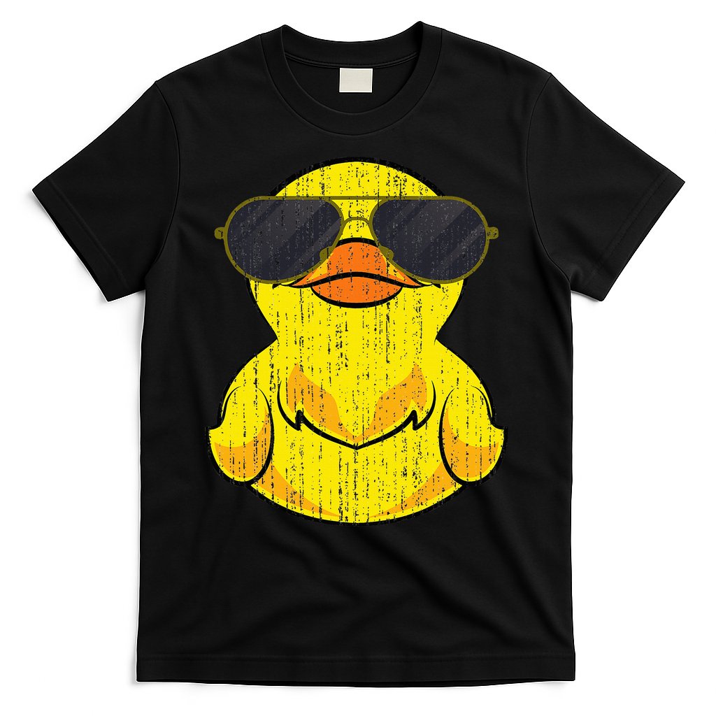 Cool Duckie Sunglasses Duckling Funny Ducky Rubber Duck T-Shirt