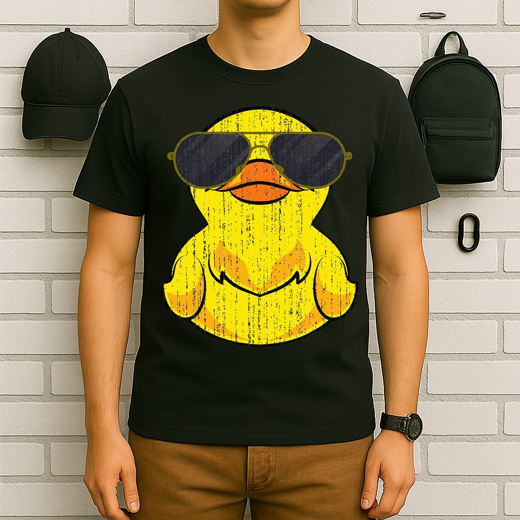 Cool Duckie Sunglasses Duckling Funny Ducky Rubber Duck T-Shirt