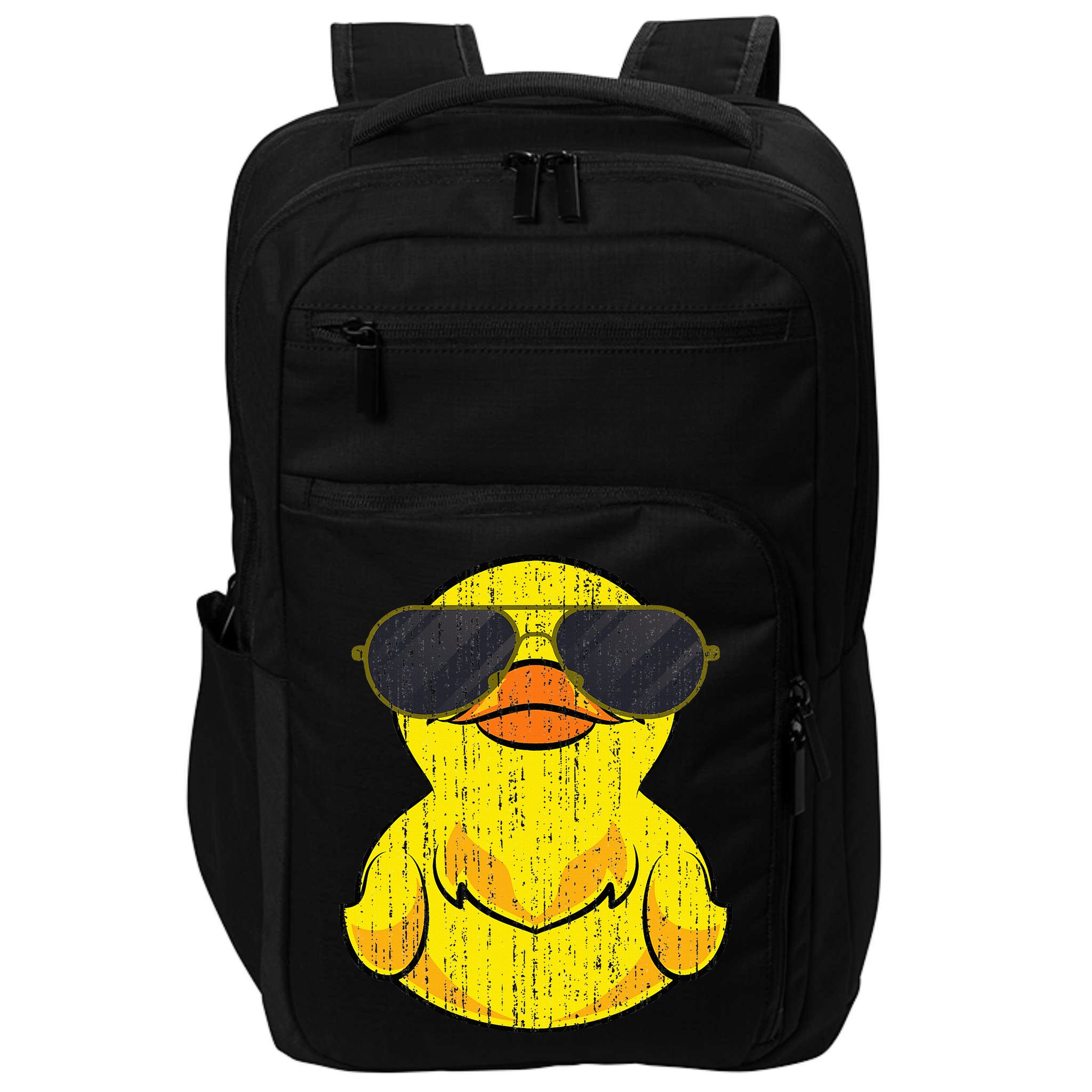 Cool Duckie Sunglasses Duckling Funny Ducky Rubber Duck Impact Tech Backpack