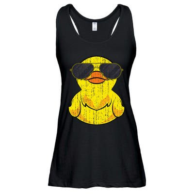 Cool Duckie Sunglasses Duckling Funny Ducky Rubber Duck Ladies Essential Flowy Tank