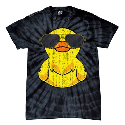 Cool Duckie Sunglasses Duckling Funny Ducky Rubber Duck Tie-Dye T-Shirt