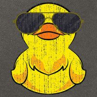Cool Duckie Sunglasses Duckling Funny Ducky Rubber Duck Cotton Canvas Backpack