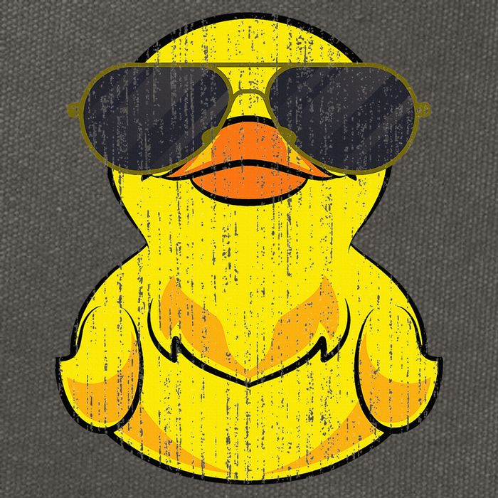 Cool Duckie Sunglasses Duckling Funny Ducky Rubber Duck Cotton Canvas Backpack