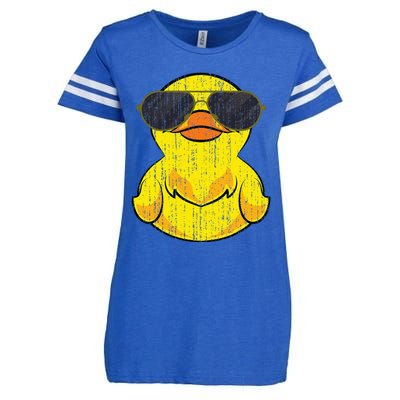 Cool Duckie Sunglasses Duckling Funny Ducky Rubber Duck Enza Ladies Jersey Football T-Shirt