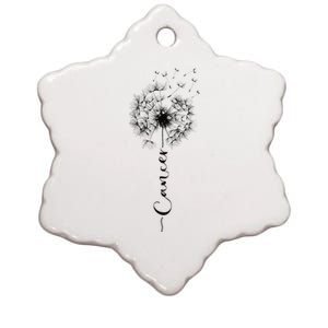 Cute Dandelion Saying Astrology Flower Zodiac Cancer Ceramic Star Ornament