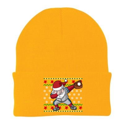 Christmas Dabbing Santa Baseball Dad Uncle Brother Gift Knit Cap Winter Beanie