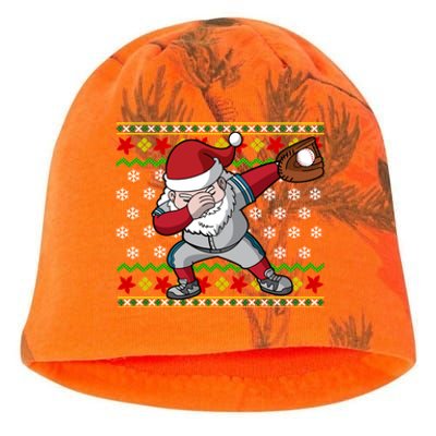 Christmas Dabbing Santa Baseball Dad Uncle Brother Gift Kati - Camo Knit Beanie