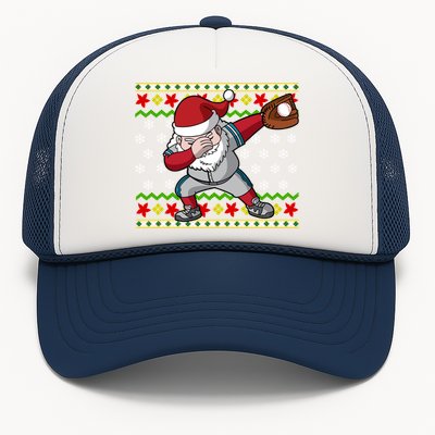 Christmas Dabbing Santa Baseball Dad Uncle Brother Gift Trucker Hat