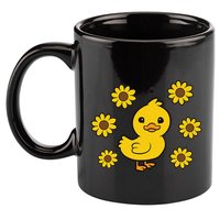 Cute Duck Summer Sunflower Kawaii Duck 11oz C Handle Ceramic Mug