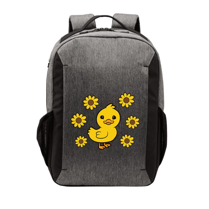 Cute Duck Summer Sunflower Kawaii Duck Vector Backpack