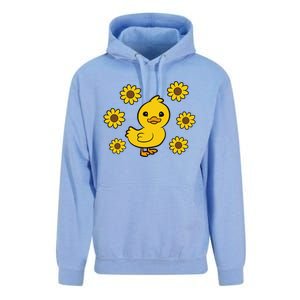 Cute Duck Summer Sunflower Kawaii Duck Unisex Surf Hoodie