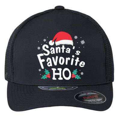 Christmas Day Santa Favorite Ho Funny Flexfit Unipanel Trucker Cap