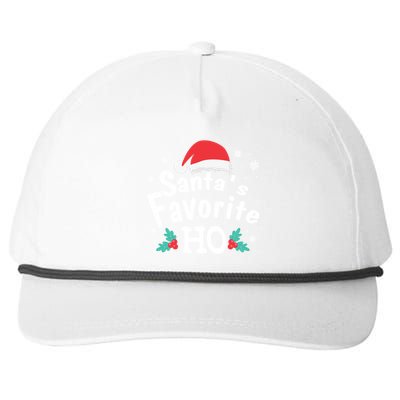 Christmas Day Santa Favorite Ho Funny Snapback Five-Panel Rope Hat