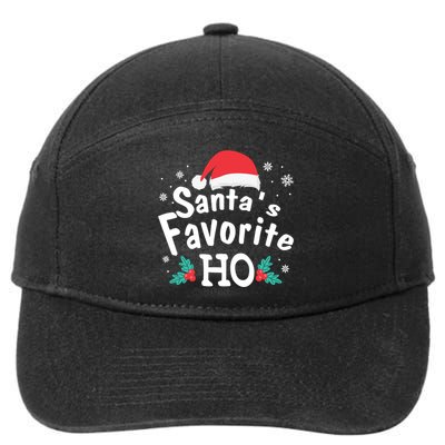 Christmas Day Santa Favorite Ho Funny 7-Panel Snapback Hat