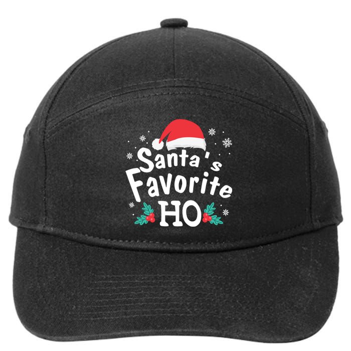 Christmas Day Santa Favorite Ho Funny 7-Panel Snapback Hat