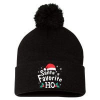 Christmas Day Santa Favorite Ho Funny Pom Pom 12in Knit Beanie