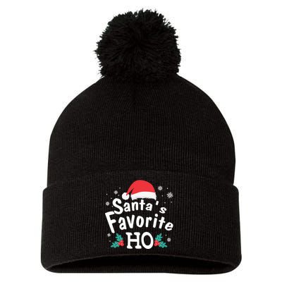 Christmas Day Santa Favorite Ho Funny Pom Pom 12in Knit Beanie