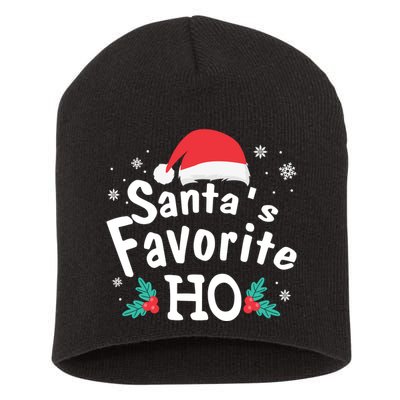 Christmas Day Santa Favorite Ho Funny Short Acrylic Beanie