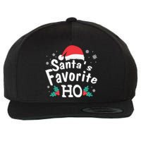 Christmas Day Santa Favorite Ho Funny Wool Snapback Cap