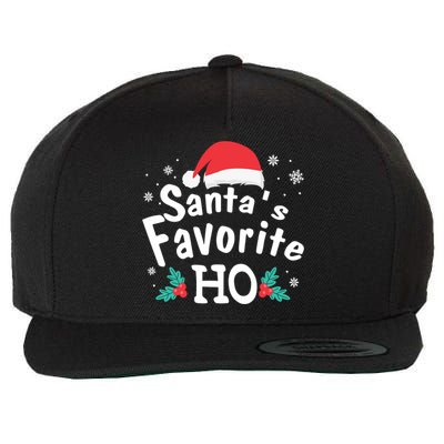 Christmas Day Santa Favorite Ho Funny Wool Snapback Cap