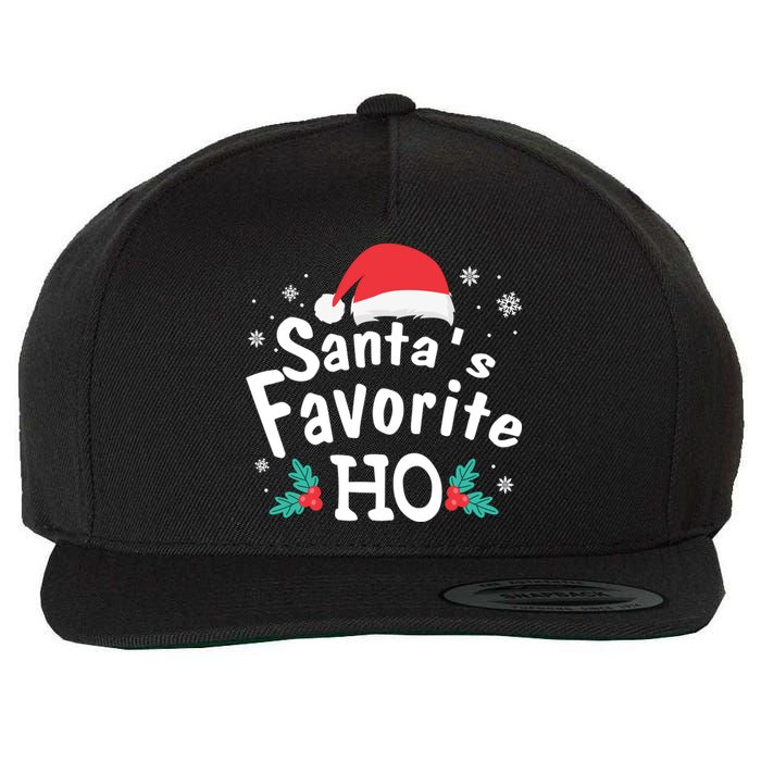 Christmas Day Santa Favorite Ho Funny Wool Snapback Cap