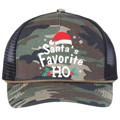 Christmas Day Santa Favorite Ho Funny Retro Rope Trucker Hat Cap