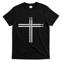Christian Drum Stick Cross Funny Drummer T-Shirt