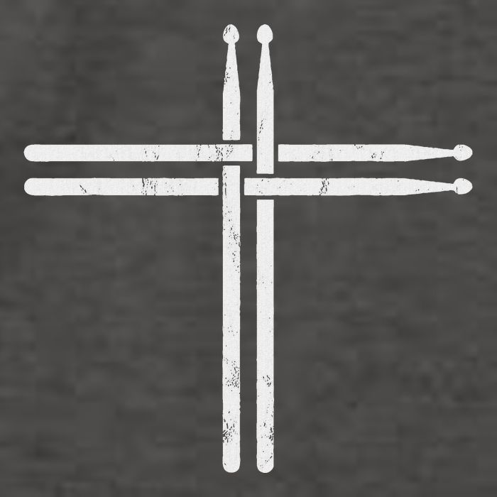 Christian Drum Stick Cross Funny Drummer Vector Backpack