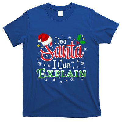 Christmas Dear Santa I Can Explain Funny Santa Claus Joke Gift T-Shirt
