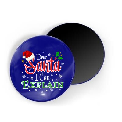 Christmas Dear Santa I Can Explain Funny Santa Claus Joke Gift Magnet