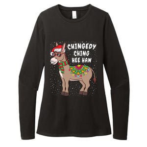 Christmas Donkey Sweater Funny American Italian Xmas Gift Meaningful Gift Womens CVC Long Sleeve Shirt