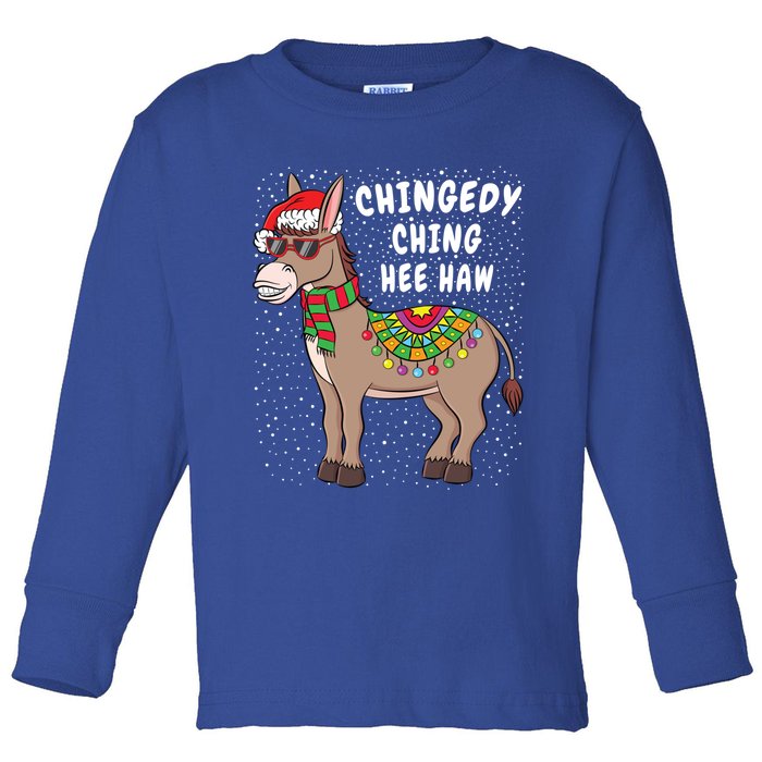 Christmas Donkey Sweater Funny American Italian Xmas Gift Meaningful Gift Toddler Long Sleeve Shirt