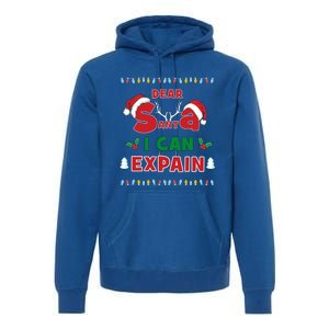 Christmas Dear Santa I Can Explain Funny Santa Claus Joke Cute Gift Premium Hoodie