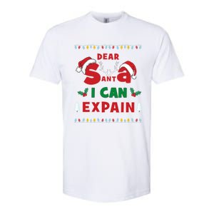 Christmas Dear Santa I Can Explain Funny Santa Claus Joke Cute Gift Softstyle CVC T-Shirt