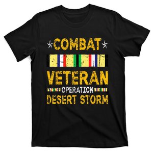 Combat Desert Storm Veteran Persian War Service Ribbon T-Shirt