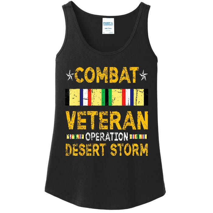 Combat Desert Storm Veteran Persian War Service Ribbon Ladies Essential Tank