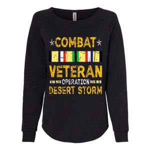 Combat Desert Storm Veteran Persian War Service Ribbon Womens California Wash Sweatshirt