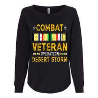 Combat Desert Storm Veteran Persian War Service Ribbon Womens California Wash Sweatshirt