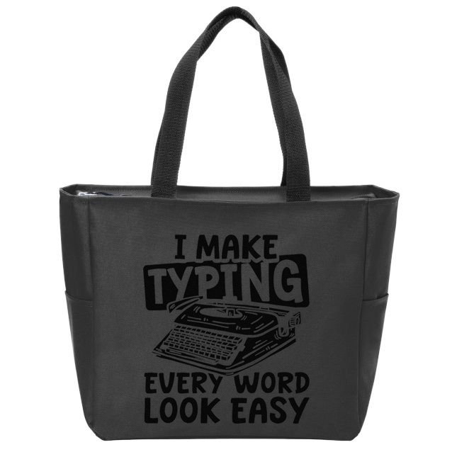 Court Documentation Stenographer Legal Court Reporter Zip Tote Bag